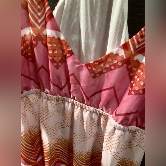 OLD NAVY Multicolor maxi dress, geometric pattern - Picture 3 of 10